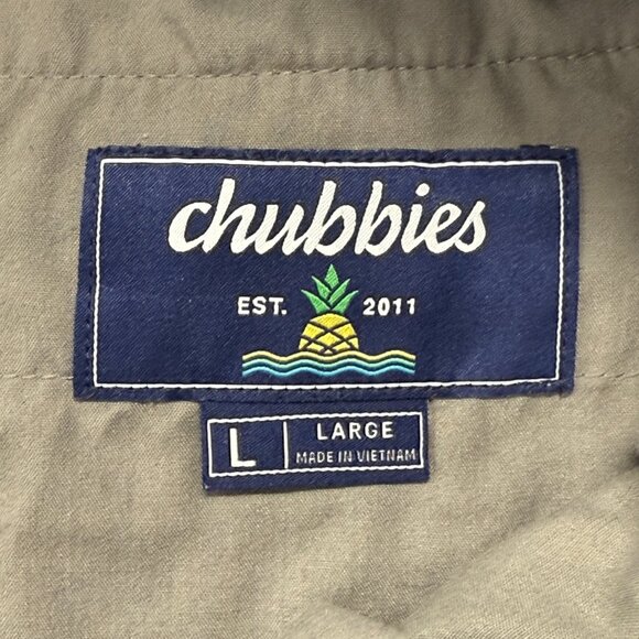 Chubbies Shorts Mens Large 6" Inseam Blue Drawstring Surfer Preppy Stretch - Picture 3 of 7